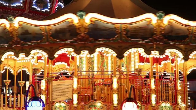 carousel at amusement park