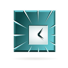 Creative clock icon