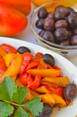 peperoni arrostiti in agrodolce