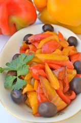 peperoni arrostiti in agrodolce