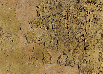 Cracked concrete wall.