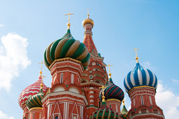 Fototapeta na wymiar St Wasyla Błogosławionego w Moskwie na Placu Czerwonym