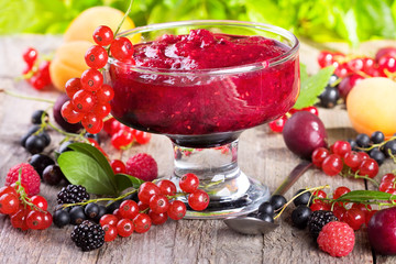 jam with berries