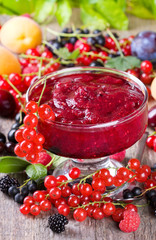 jam with fresh berries