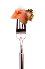 Graved Lachs mit Meerrettichsahne