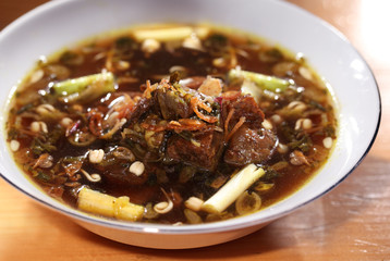 Asian food, beef stew