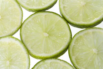 Photo sur Plexiglas Tranches de fruits tranches de citron vert