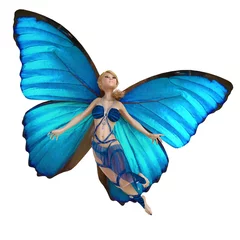 Photo sur Plexiglas Fées et elfes papillon elfe vole