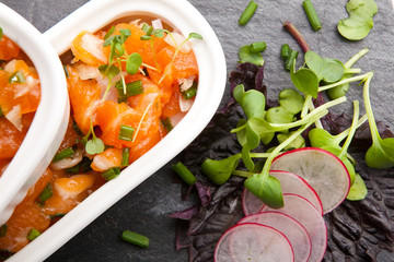 Carpaccio de Saumon.