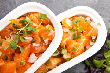 Carpaccio de Saumon.