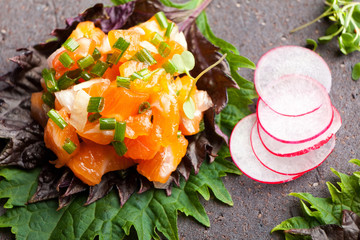 Carpaccio de Saumon.