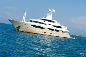 Luxury yacht. Sardinia