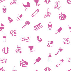 baby icons pattern