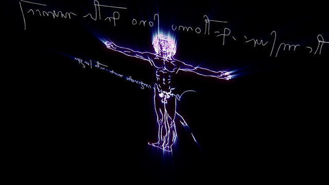 This animation is inspired by Leonardo Da Vinci's The Vitruvian