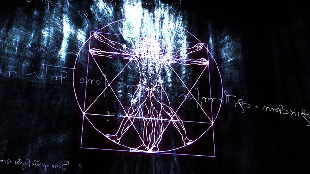This animation is inspired by Leonardo Da Vinci's The Vitruvian