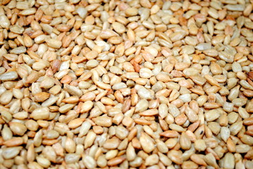 Background of Shelled Sunflower Seeds