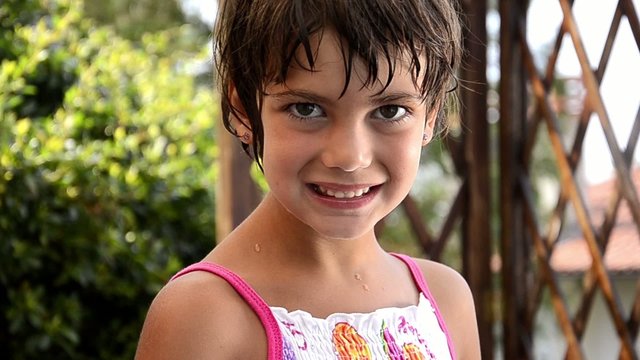 portrait of a nice young girl