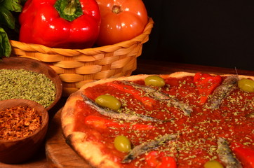 pizza de anchoas