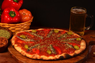 pizza de anchoas