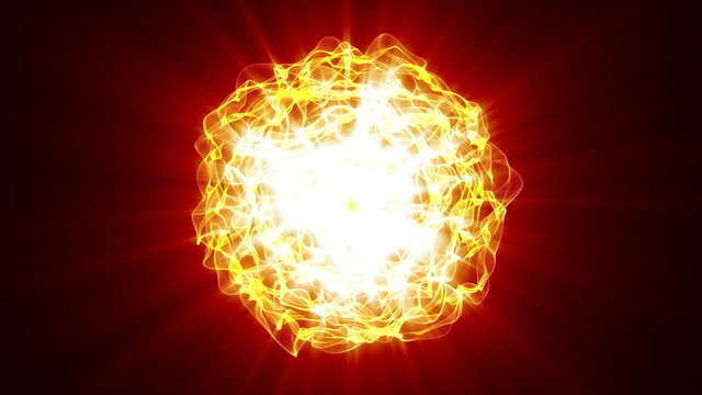 Simulation Of Nuclear Chain Reaction And Explosion Animation