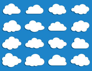 collection of vector clouds