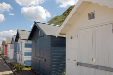 Beach huts at Cromer on North Norfolk coast