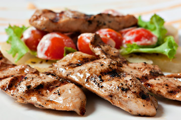 pieces of meat closeup