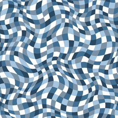 Texture plaid bleu abstrait sans couture. Illustration vectorielle