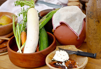 mittelalterliche Mahlzeit