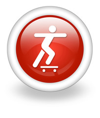 Light Red Icon "Skateboarding"