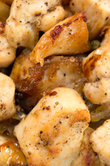 Roasted meat background