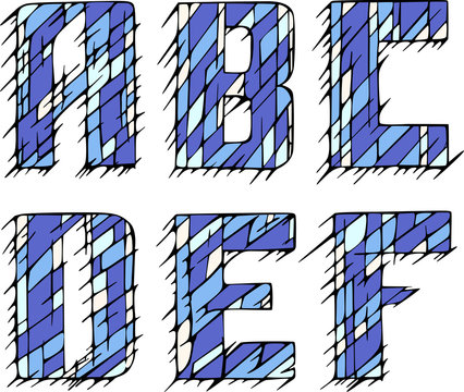 Set of initial letters ABCDEF