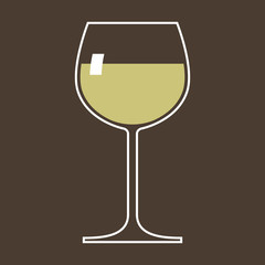 Glass of white wine