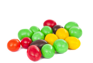 Set of sweet dragees of different color