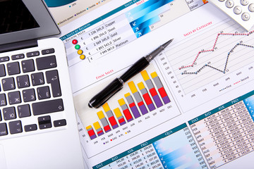 Financial papers on the table