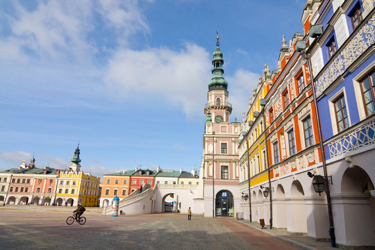Town Hall, Main Square (Rynek Wielki), Zamosc, Poland