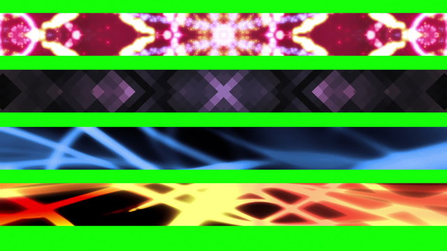 Abstract Green Screen Lower Thirds X7