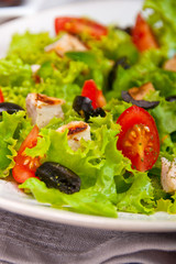 Salad with grilled chicken