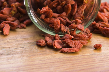 Red dried goji berries