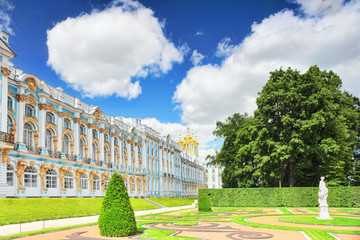 Katherine's Palace hall in Tsarskoe Selo (Pushkin).