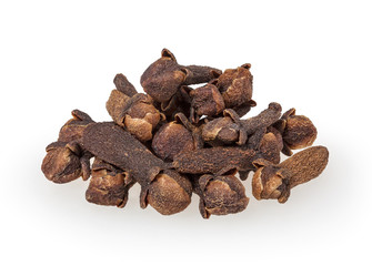 Cloves isolated on white background with clipping path