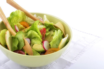 Avocado apple cherry tomato salad