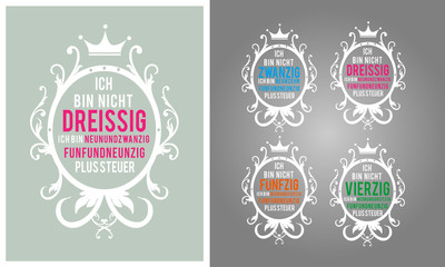 Freche Geburtstagseinladung zum runden Geburtstag