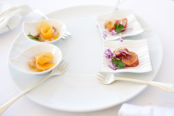 a plate of antipasto