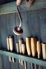 Outils, cheville, menuiserie, bricolage, artisanat, bois