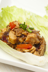 Homemade Asian Chicken Lettuce Wraps