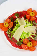 Meat carpaccio