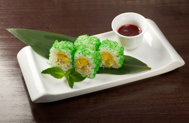 Japanese sushi  traditional japanese food