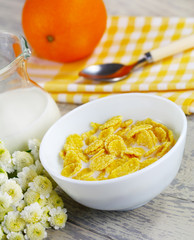 Corn flakes with milk