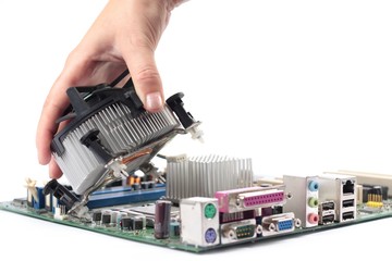 Computer mainboard hardware and installation fan